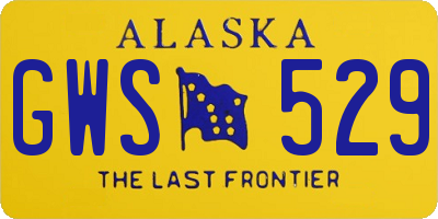 AK license plate GWS529