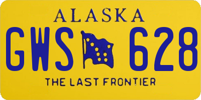 AK license plate GWS628