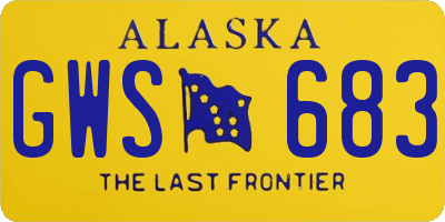 AK license plate GWS683