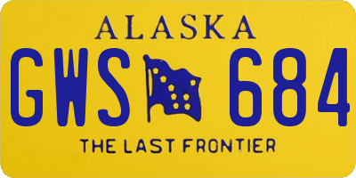 AK license plate GWS684