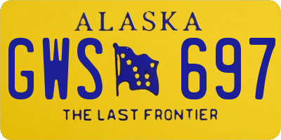 AK license plate GWS697