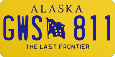 AK license plate GWS811