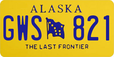 AK license plate GWS821