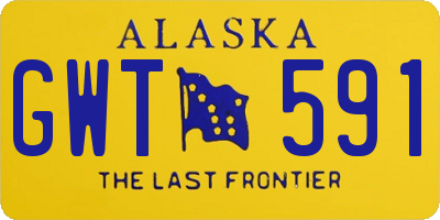 AK license plate GWT591