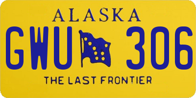 AK license plate GWU306