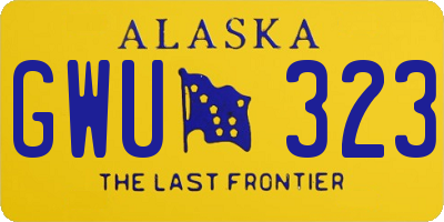 AK license plate GWU323