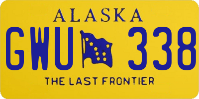 AK license plate GWU338