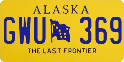 AK license plate GWU369