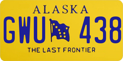 AK license plate GWU438