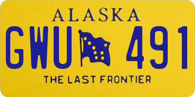 AK license plate GWU491