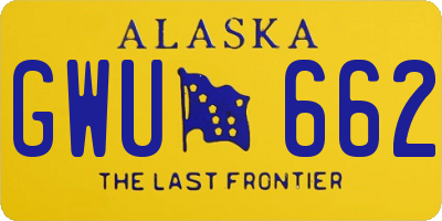 AK license plate GWU662