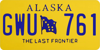 AK license plate GWU761