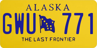 AK license plate GWU771