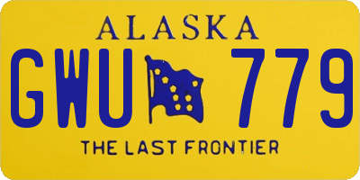 AK license plate GWU779
