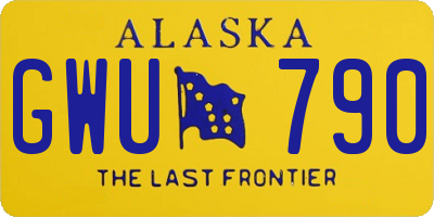 AK license plate GWU790