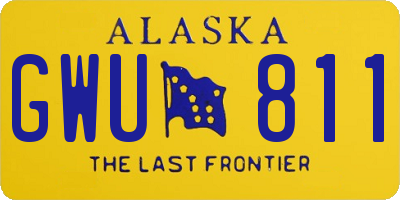 AK license plate GWU811