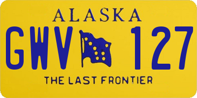 AK license plate GWV127