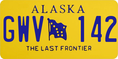 AK license plate GWV142