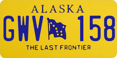 AK license plate GWV158