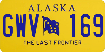 AK license plate GWV169