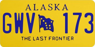 AK license plate GWV173