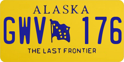 AK license plate GWV176