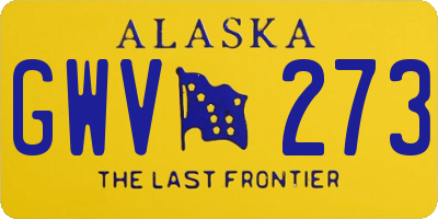 AK license plate GWV273