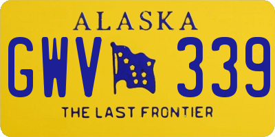 AK license plate GWV339