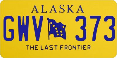 AK license plate GWV373