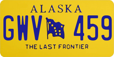 AK license plate GWV459