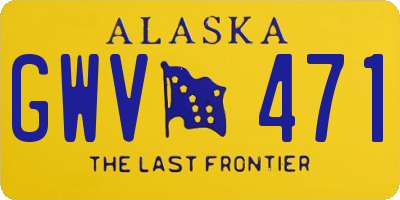 AK license plate GWV471