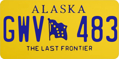 AK license plate GWV483