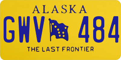 AK license plate GWV484