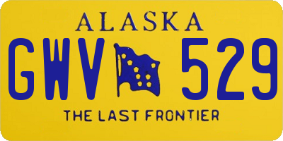 AK license plate GWV529