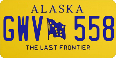 AK license plate GWV558