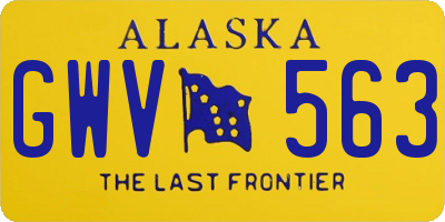 AK license plate GWV563