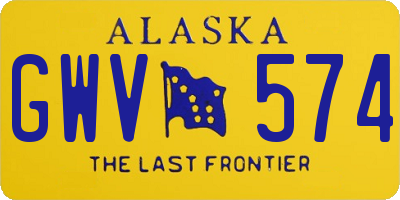 AK license plate GWV574