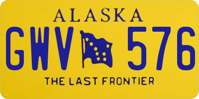 AK license plate GWV576