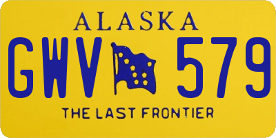AK license plate GWV579