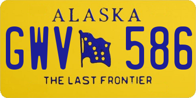 AK license plate GWV586