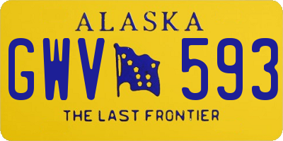 AK license plate GWV593