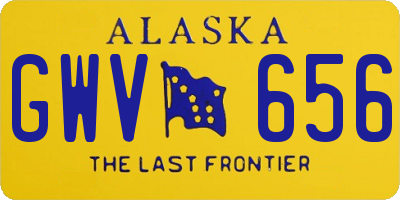 AK license plate GWV656