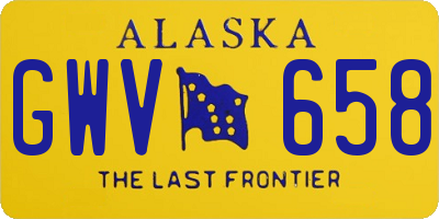 AK license plate GWV658
