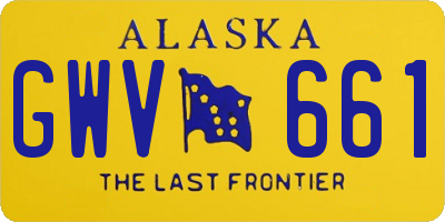AK license plate GWV661