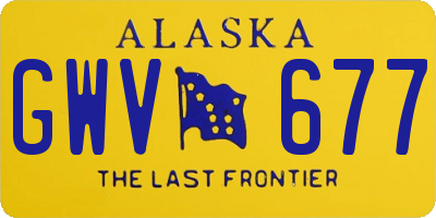 AK license plate GWV677