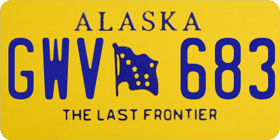AK license plate GWV683