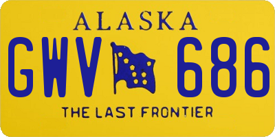 AK license plate GWV686