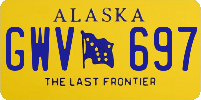 AK license plate GWV697