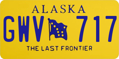 AK license plate GWV717