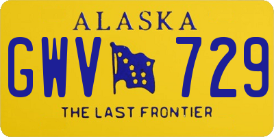 AK license plate GWV729